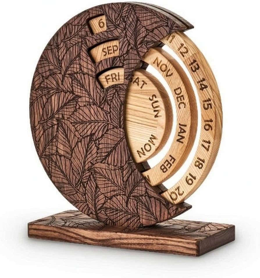 Wooden Desk Calender
